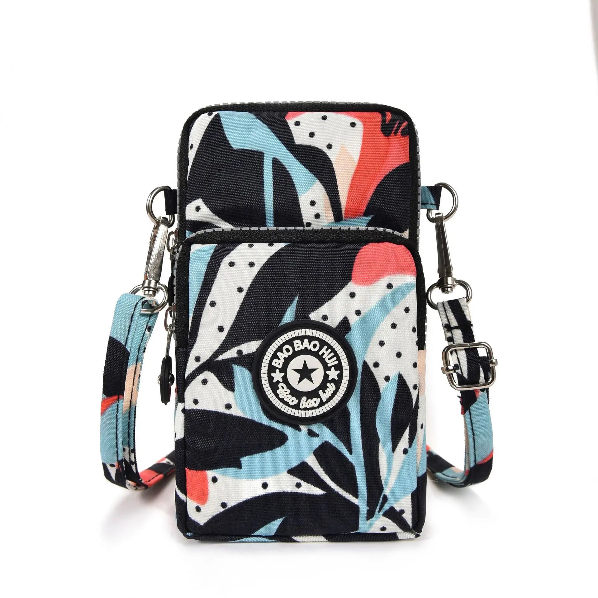 Sports Arm Bag, Women Mobile Phone Bag Running Messenger Purse Wallet, Women's Shoulder Cross Body Bags Multi Layer Zipper Pouch