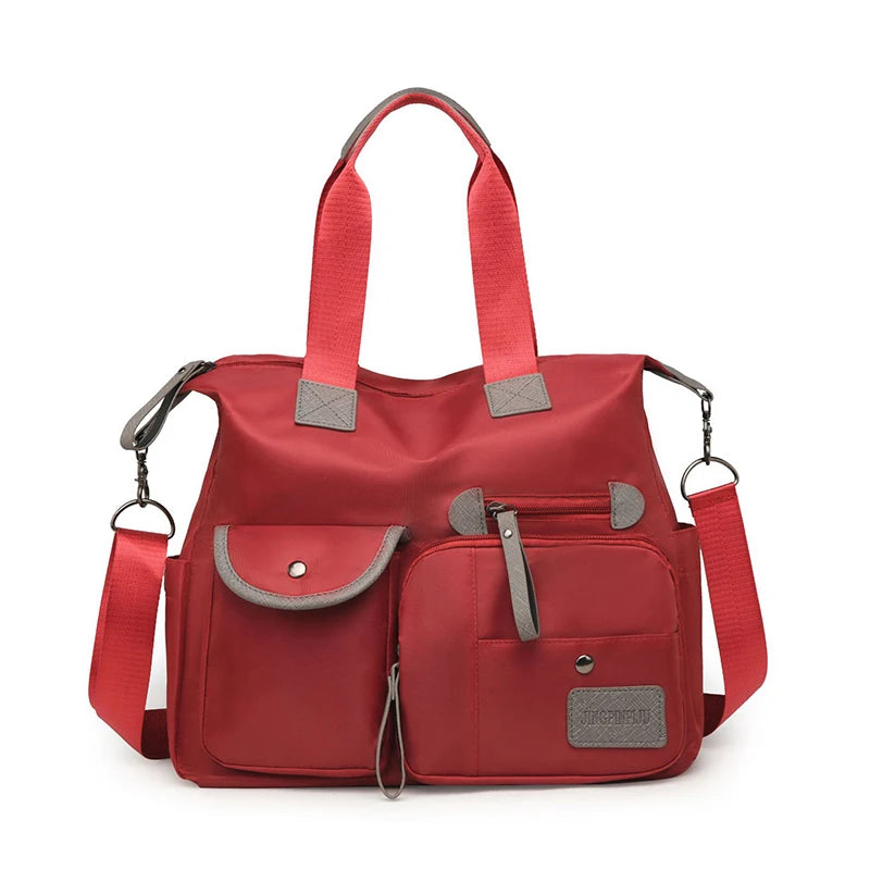 New Ladies Tote Bag Fashion Nylon Waterproof Casual Shoulder Mummy Bag Large Capacity Women's Messenger Handbags