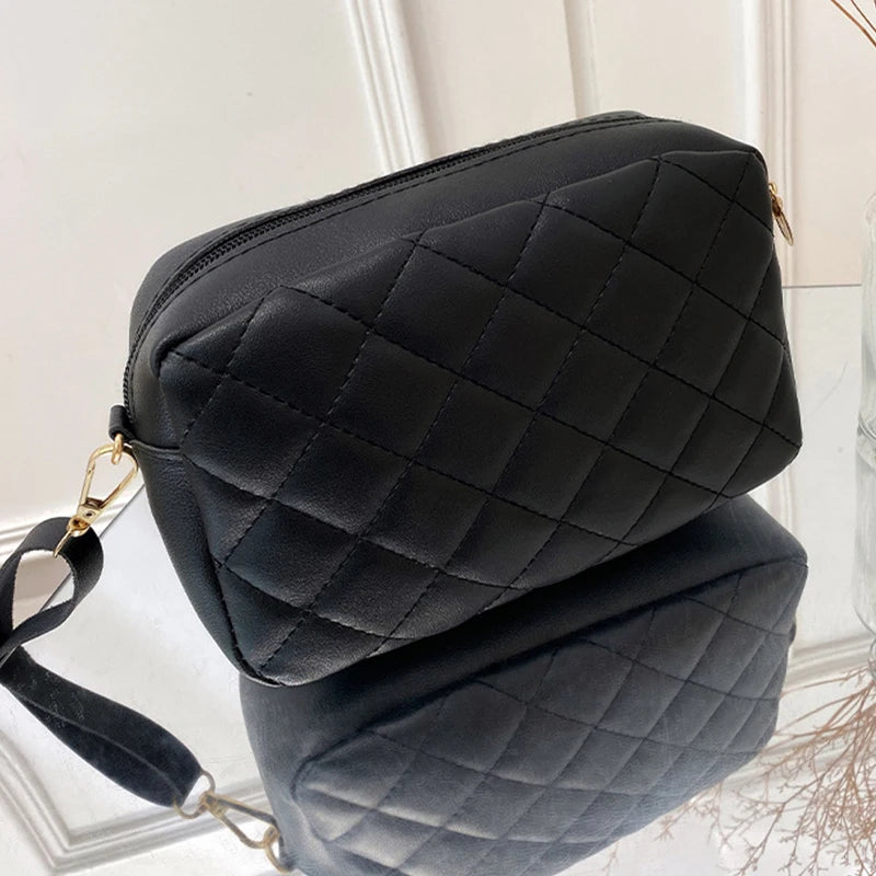 Fashion PU Leather Women Shoulder Bags Luxury Design Quilted Shopper Bag Female Casual Crossbody Bags Female Small Handbag Purse