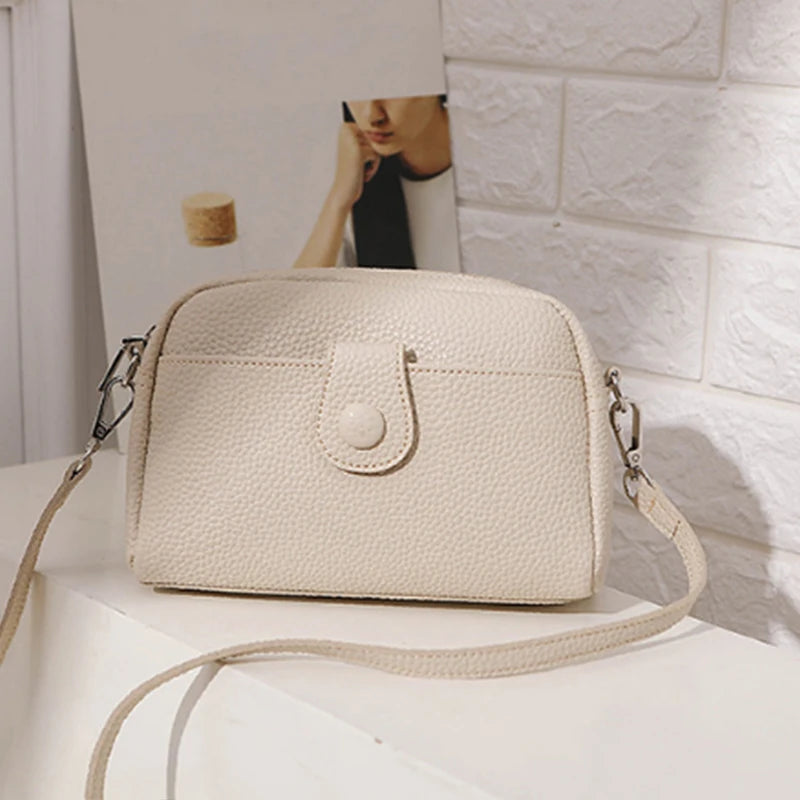 Fashion Brands Shoulder Bags For Women Simple PU Leather Crossbody Bag Shopping Phone Purse Female Messenger Handbag Pouch