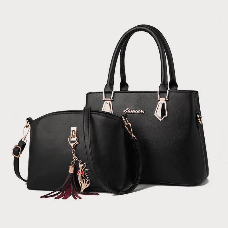 2pc/set Women Fashion Casual Totes, Luxury Handbags ,Designer Shoulder Bags, Crossbody Composite Bag Bolsos