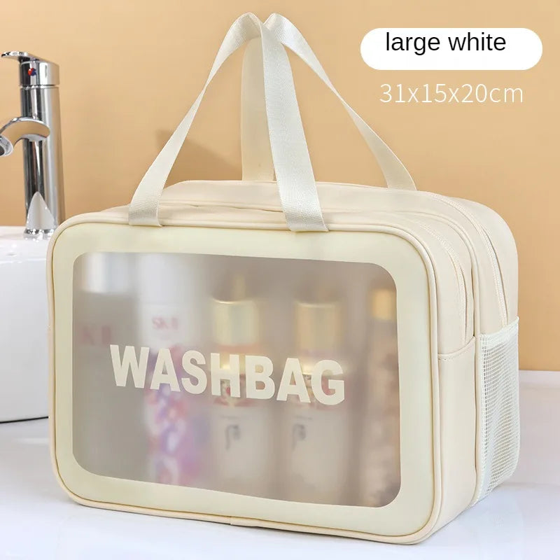 Wet Separate Bag Large Capacity Storage Bag Fitness Swimming Travel Portable Double Layer PVC Portable Cosmetic Bag #3571