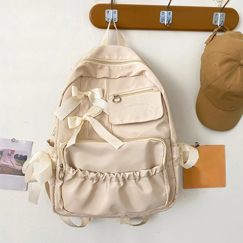 Fashion Backpack Nylon Women Backpack Anti-theft Shoulder Bags New School Bag for Teenager Girls School Backapck Female
