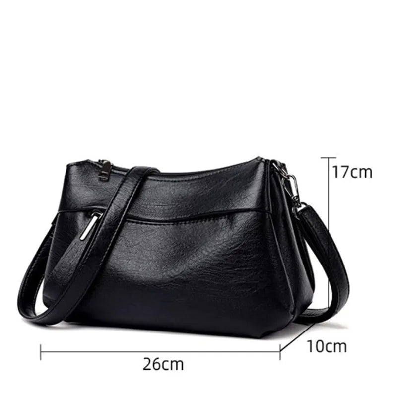 Elegant Women's Shoulder Bag with Unique Texture Design Stylish Soft  Leather Handbag with Zipper Pockets Everyday Crossbody Bag