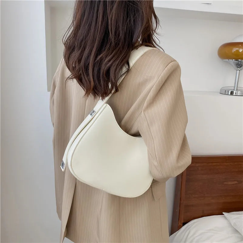 PU Leather Fashion Design Crossbody Bags For Women Summer Travel Shoulder Bags Large Capacity Handbags and Purse Armpit Hobo Bag