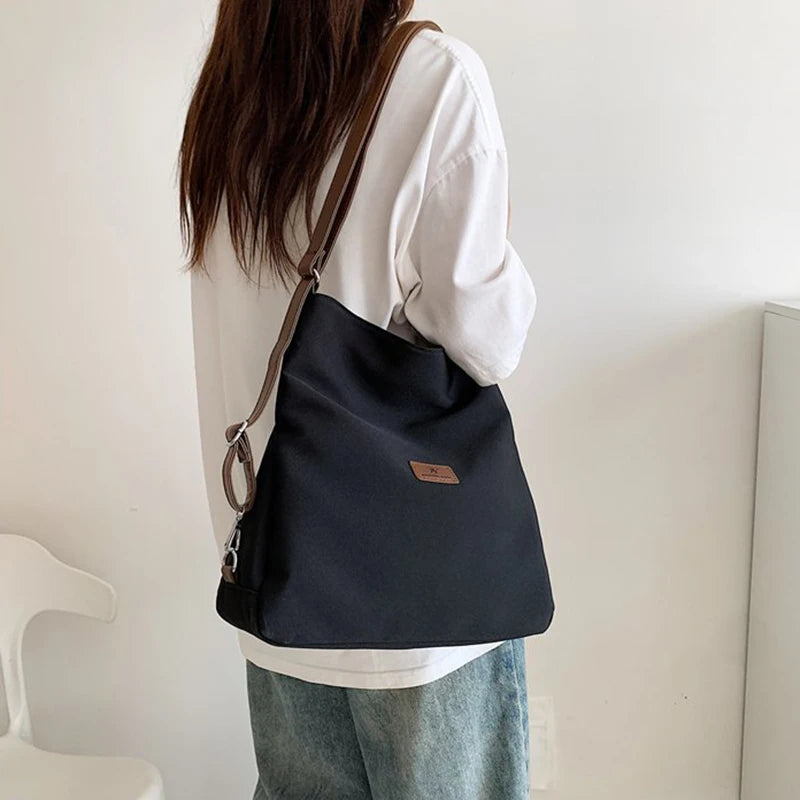 Designer Nylon Women's Casual Travel Backpack Trendy Top-Handle Shoulder Crossbody Bag Luxury Handbags Female Purse
