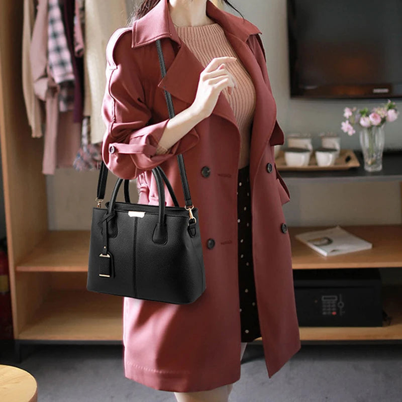 Ladies Large Tote Bag, Female Square Shoulder Bags, Bolsas Femininas Sac ,New Fashion ,Women PU Leather Handbags ,Crossbody Bags