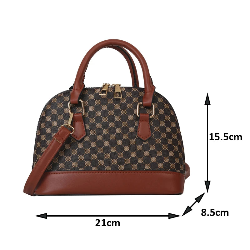 Fashion Shell Bag Ladies Small Pattern Design Purse and Handbag Shoulder Crossbody Bag For Women Daily Use