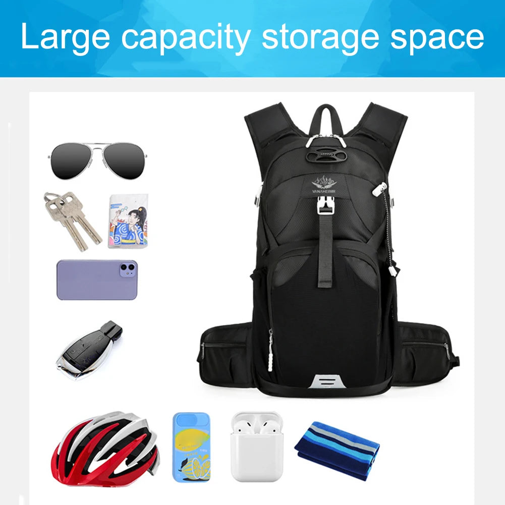 Camping Backpack Waterproof Breathable Fishing Bag Lightweight Large Capacity Hiking Climbing Rucksack for Outdoor Activities