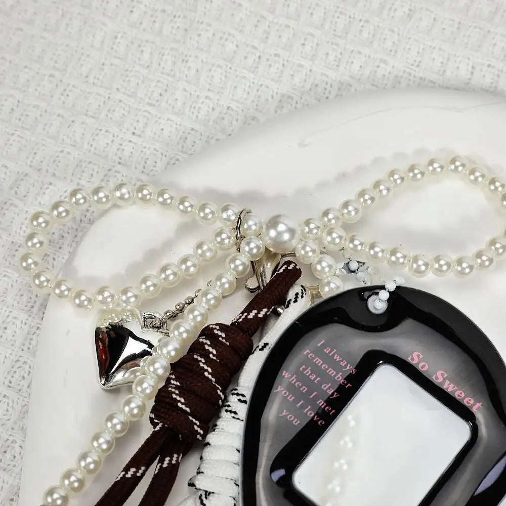 Y2K Red Heart 2 Inch Photo Card Holder Idol Photo Protective Display Sleeves INS Stationery Photo Frame New Bag Pendant Jewelry