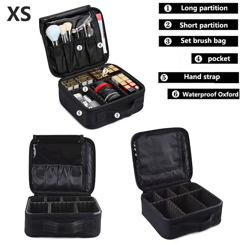 Large Capacity Cosmetic Case Waterproof Manicure Makeup Toolbox,Makeup Bag For Travel New Professional Tattoo Tool Makeup Case
