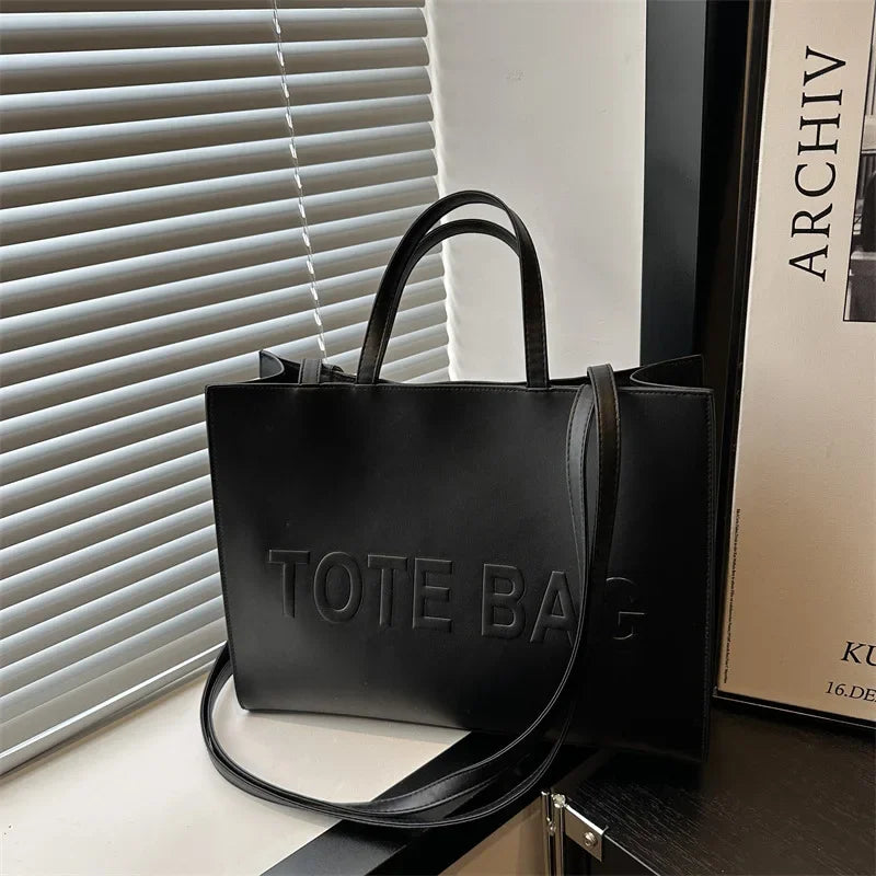 Simple Vintage Pu Leather Tote Bags for Women, Casual Fashion Single Shoulder Cross Body Bags, Handbag Women for Work Shopping