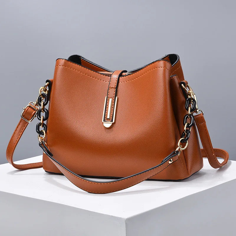 Bag Women's Simple Solid Color Shell Small Bag Fashion Casual One Shoulder Crossbody Bag