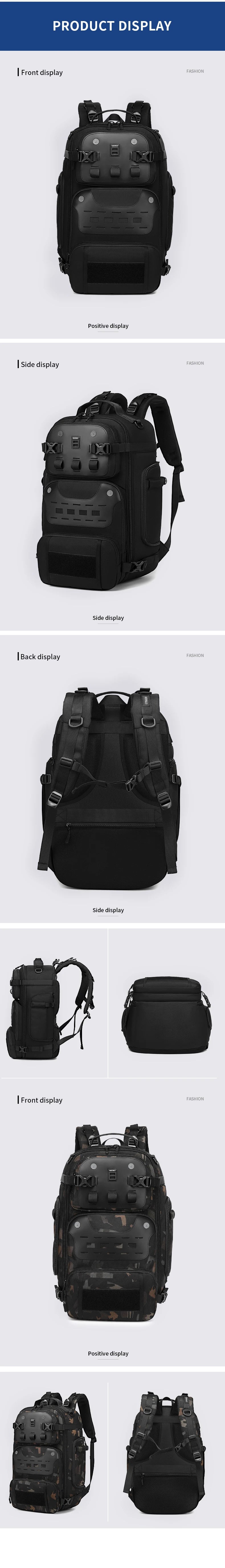 Ozuko Tactical bac Outdoor Travel Pack Male Luggage Multifunctional Backpack Large Waterproof 20 Laptop Women Bag New Mochila