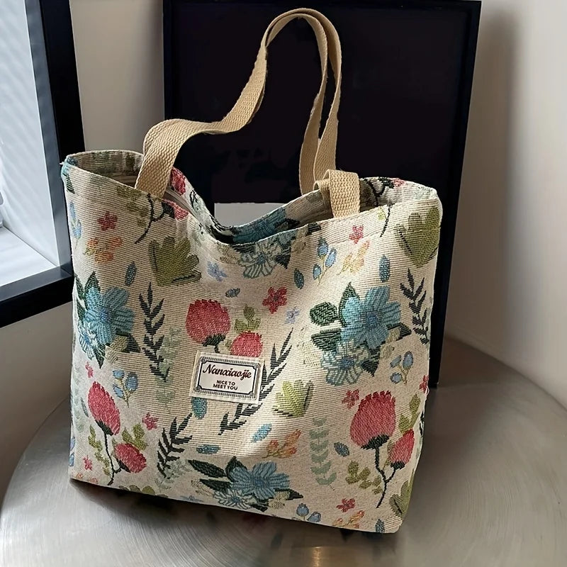 New Fashion Large Capacity Commuter Tote Bag Simple Stylish for College Students, Daily Handbag Shoulder Use