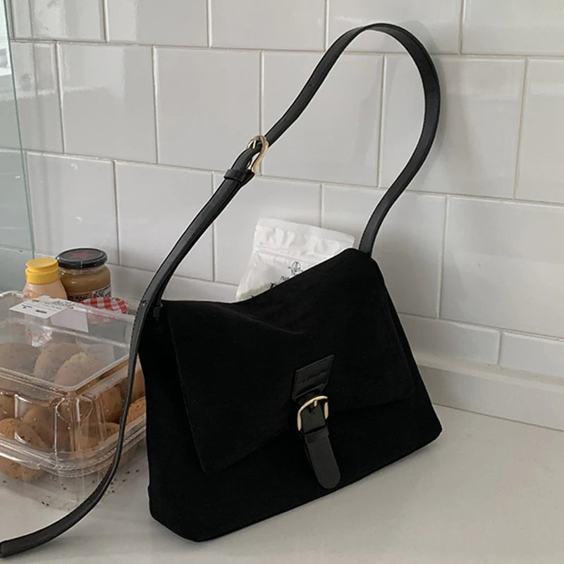 Matte Leather Large Capacity Handbag Female Underarm Shoulder Bag Fashion Messenger Crossbody Bags for Women Luxury Design Totes