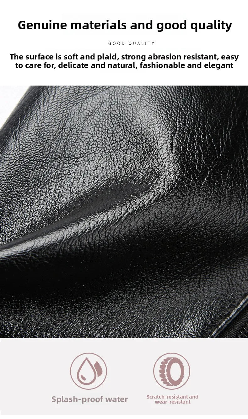 Fashionable Four Seasons Soft Leather Multi Pocket Cross Bags, Multi Layer Zipper Pouch Single Shoulder Bag for Women Daily Use