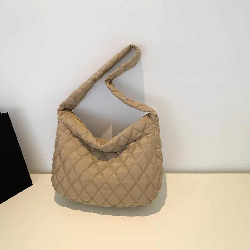 New Fashionable Flow Large Capacity Casual Lightweight Cotton Handbag Fashionable Street Mini One Shoulder Package