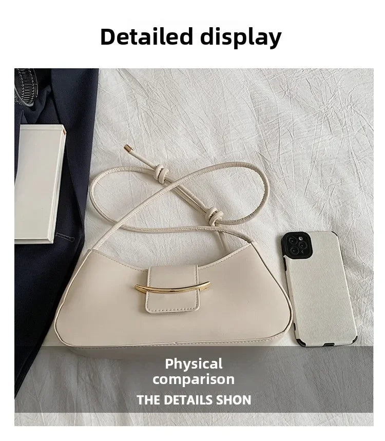 Fashion PU Leather Tote Bag, Stylish Single Handbags Shoulder Underarm Bag, Stylish Simple Cross Body Bags for Women Daily Use