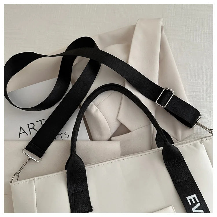 Nylon Handbag Women Campus Student Tote School Bag, Teen Girls Handbags Messenger Bag, Oxford Waterproof Shoulder Crossbody Bags