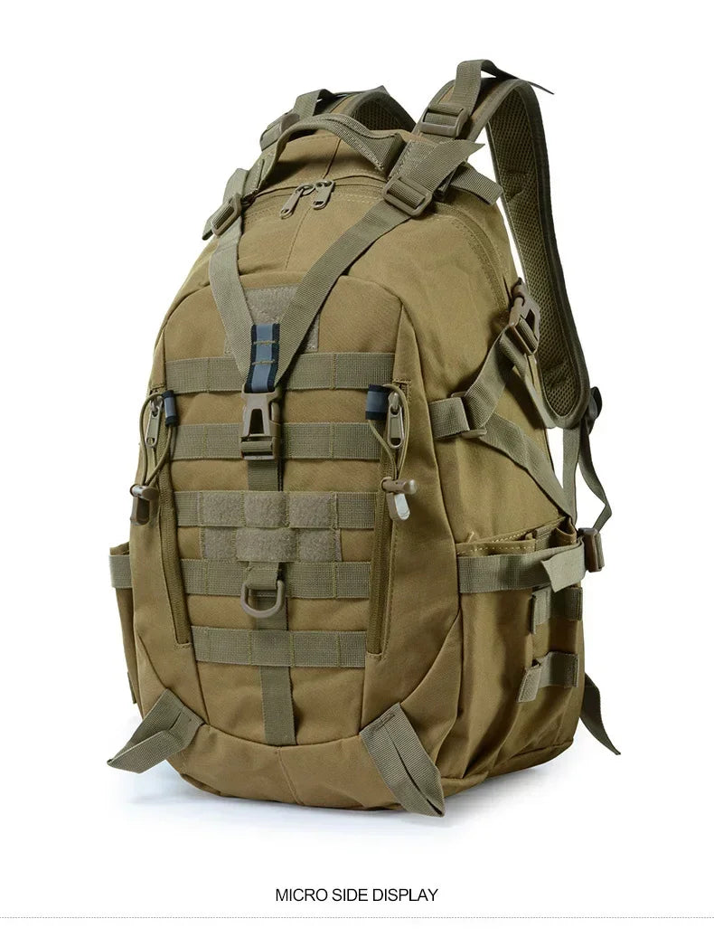 40L Camping Hiking Backpacks Tactical Backpack for Men/women Reflective Outdoor Climbing Rucksack Bag Survival Molle Travel Bags