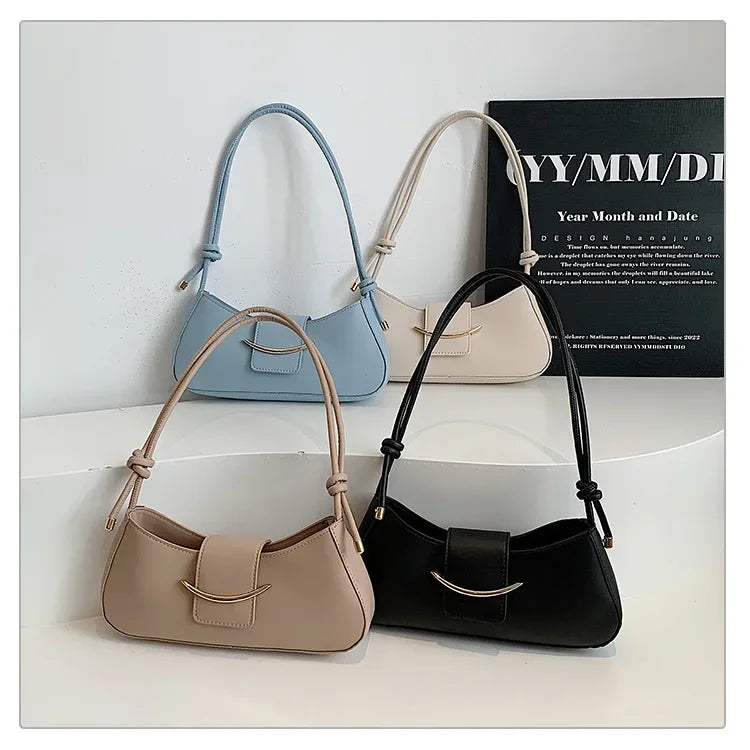 Fashion PU Leather Tote Bag, Stylish Single Handbags Shoulder Underarm Bag, Stylish Simple Cross Body Bags for Women Daily Use