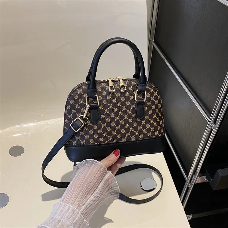 Fashion Shell Bag Ladies Small Pattern Design Purse and Handbag Shoulder Crossbody Bag For Women Daily Use