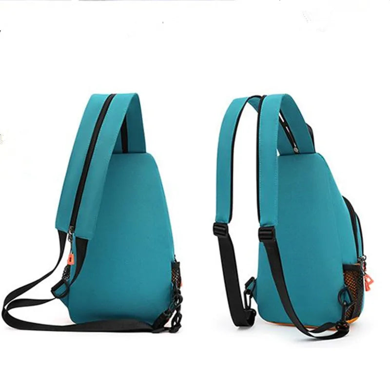 Women Nylon Sling Bag - Adjustable Strap, Multi-Pocket Crossbody Chest Pack for Men Travel & Sports for Daily Commute