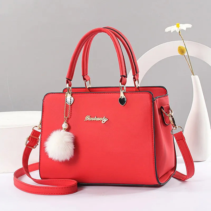 Fashionable Decorative Women's Small Square Bag, Simple Solid Color Large Capacity Handheld Crossbody Bag