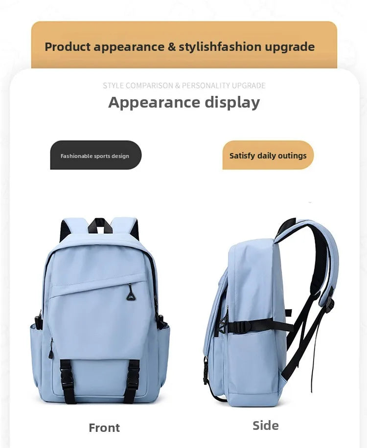 3pcs/set Campus Student Backpack, Boys Girls School Bags for Teen Men Women Tote Bag Clutch Pocket, Nylon Backpacks Travel Bag