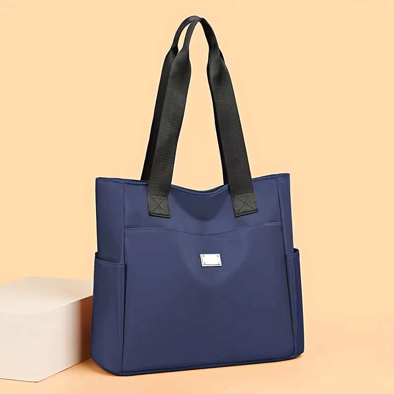 DISSEFA-TECH Women's Stylish Nylon Tote Bag - Durable, Multi-Pocket, Zipper Closure | Perfect for Shopping, Work, Daily Travel