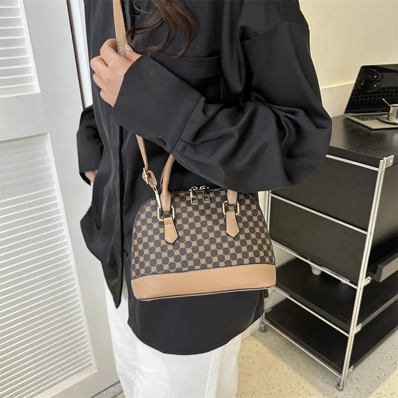 Fashion Shell Bag Ladies Small Pattern Design Purse and Handbag Shoulder Crossbody Bag For Women Daily Use