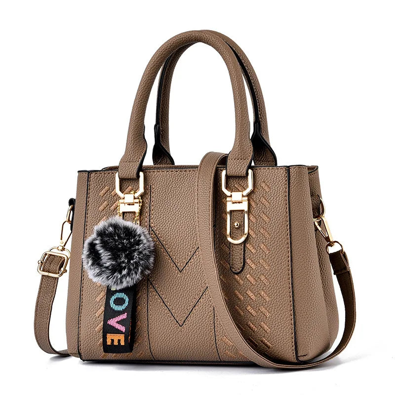 PU leather women's handbag, women's retro wallet, crossbody bag, Boston single shoulder crossbody bag