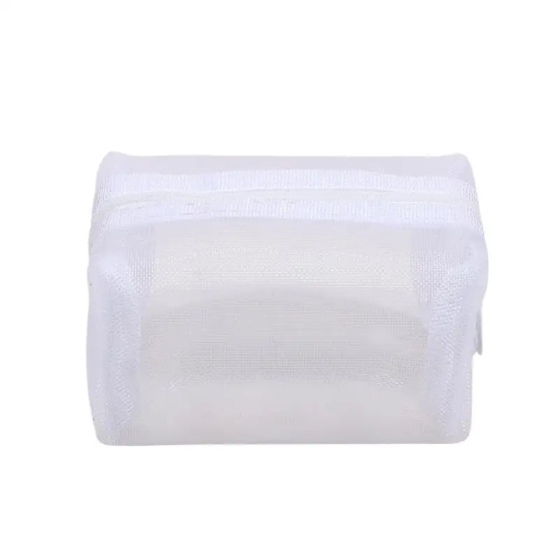 Mini Clear Nylon Mesh Cosmetic Bags Cute Women Small Lipstick Makeup Bags Pouch Data Line Key Earphone Organizer Case