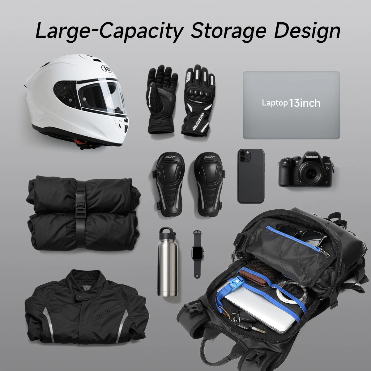 Tigernu Cycling Backpacks Men Waterproof Bicycle Bags Motor Bags Sport Bike Backpacks Storage Helmet Pack With Reflective Strap