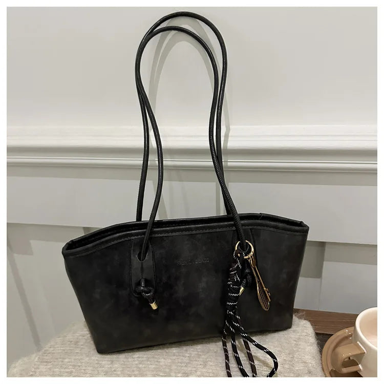 High Quality Texture Vintage Large Capacity Women's Bag Stylish Commuting Armpit Handbag Women Shoulder Bag Fashionable Tote Bag