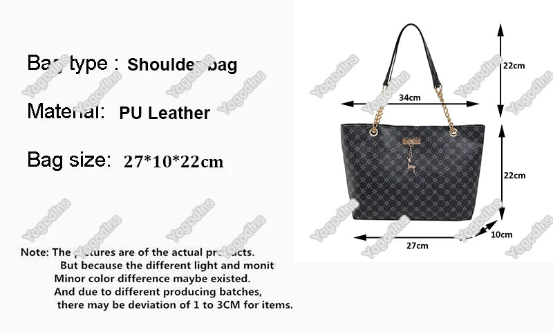 2024 Autumn and Winter New Presbyopic Handbag Shoulder Bag Large Capacity Tote Bag Women's Bag