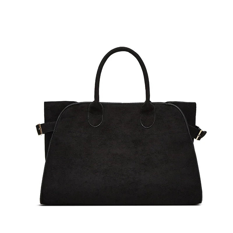 Suede Tote Bag High Quality Designer Luxury Boston Large Handbag Winter Vintage Women's Shoulder Bags