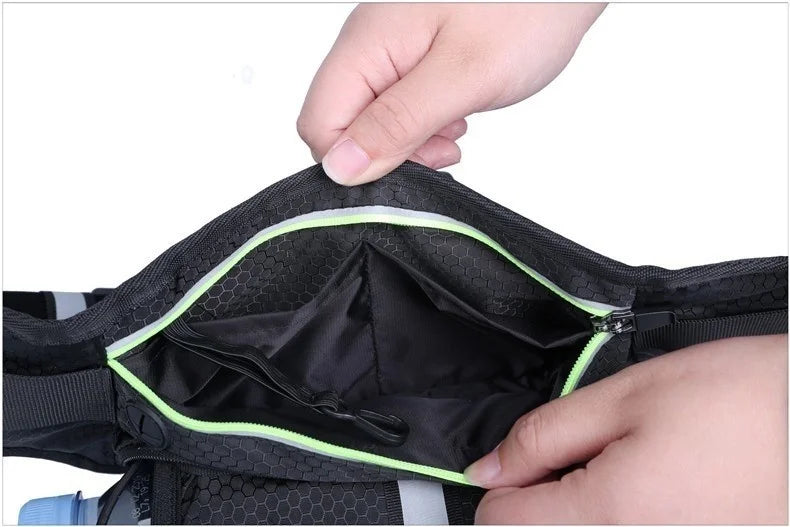 Sport Trail Running Belt Waist Bag Hydration Jogging Pouch Water Bottle Fanny Pack Men Women Gym Fitness Cycling Money Belt Bags