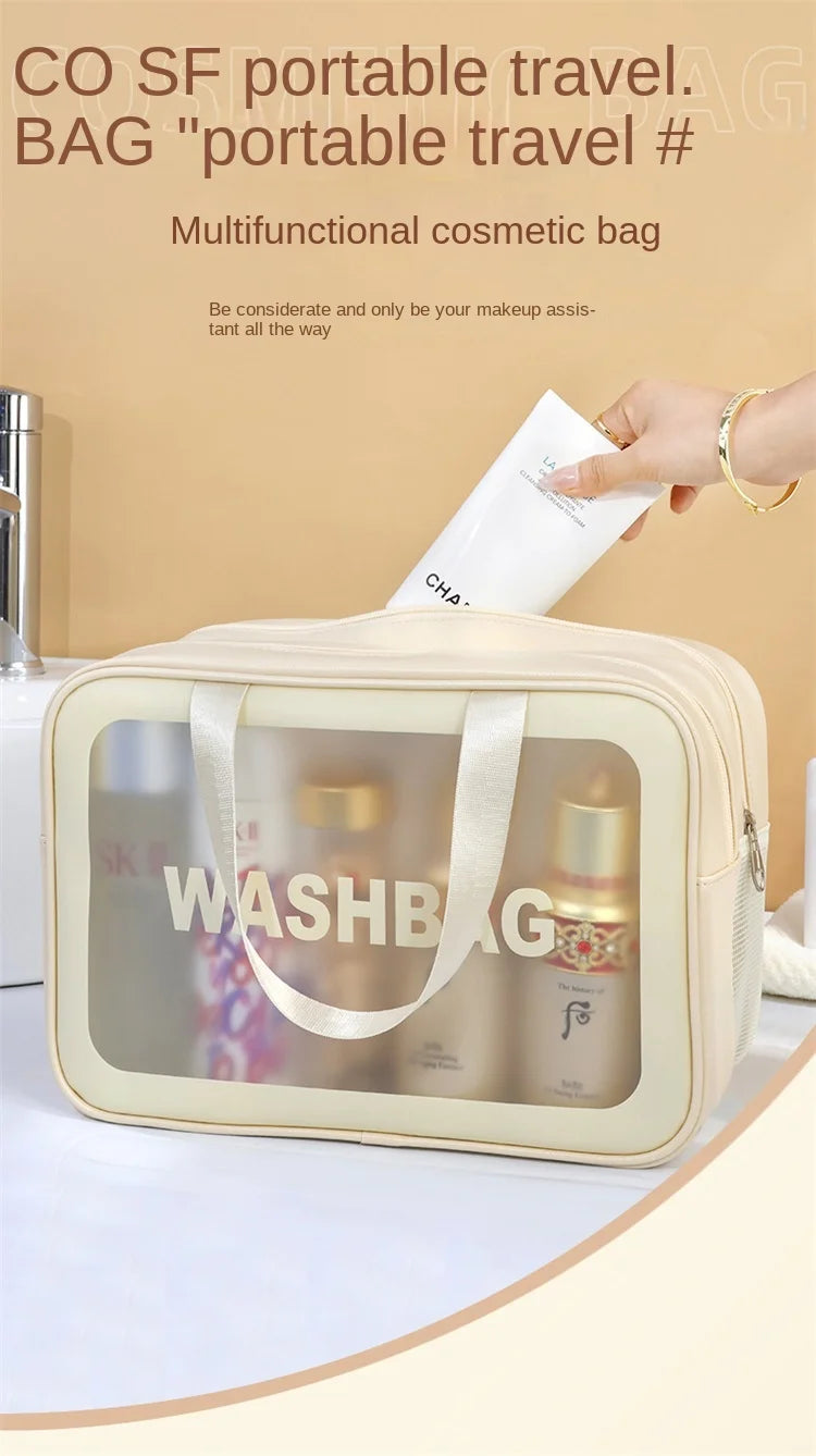 Wet Separate Bag Large Capacity Storage Bag Fitness Swimming Travel Portable Double Layer PVC Portable Cosmetic Bag #3571