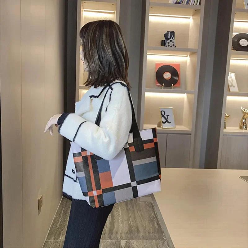 Casual Large Capacity Handbag Totes For Women Big Size Pu Leather Shoulder Bag Shopping Pack Female Daily Use Bag sac à main