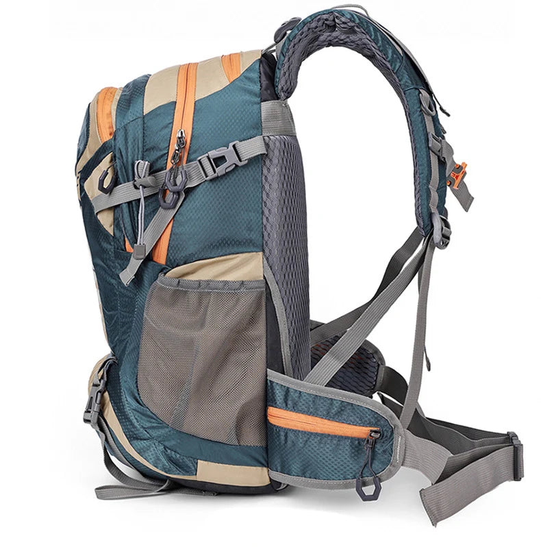 Climbing Camping Backpack Sports Travel Duffel Bag for Men Women with Shoes Outdoor Hikking Cycling Rucksack Luggage Storage Bag