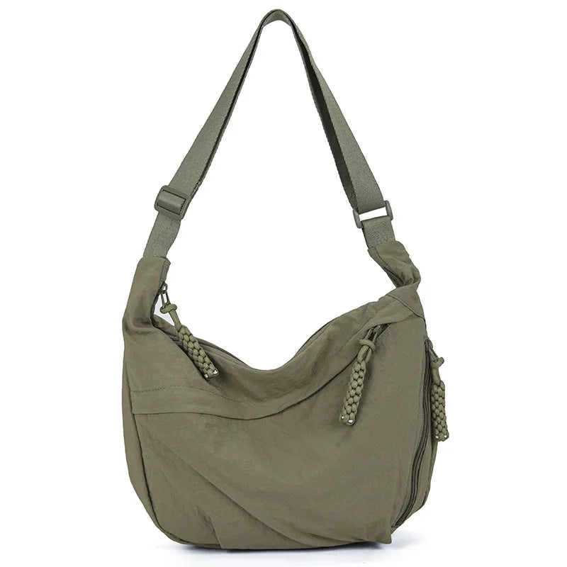 Casual Nylon Hobos Crossbody Bag for Women Designer Shoulder Bags Large Capacity Tote Bag Lady Travel Shopper Bag Female Purses