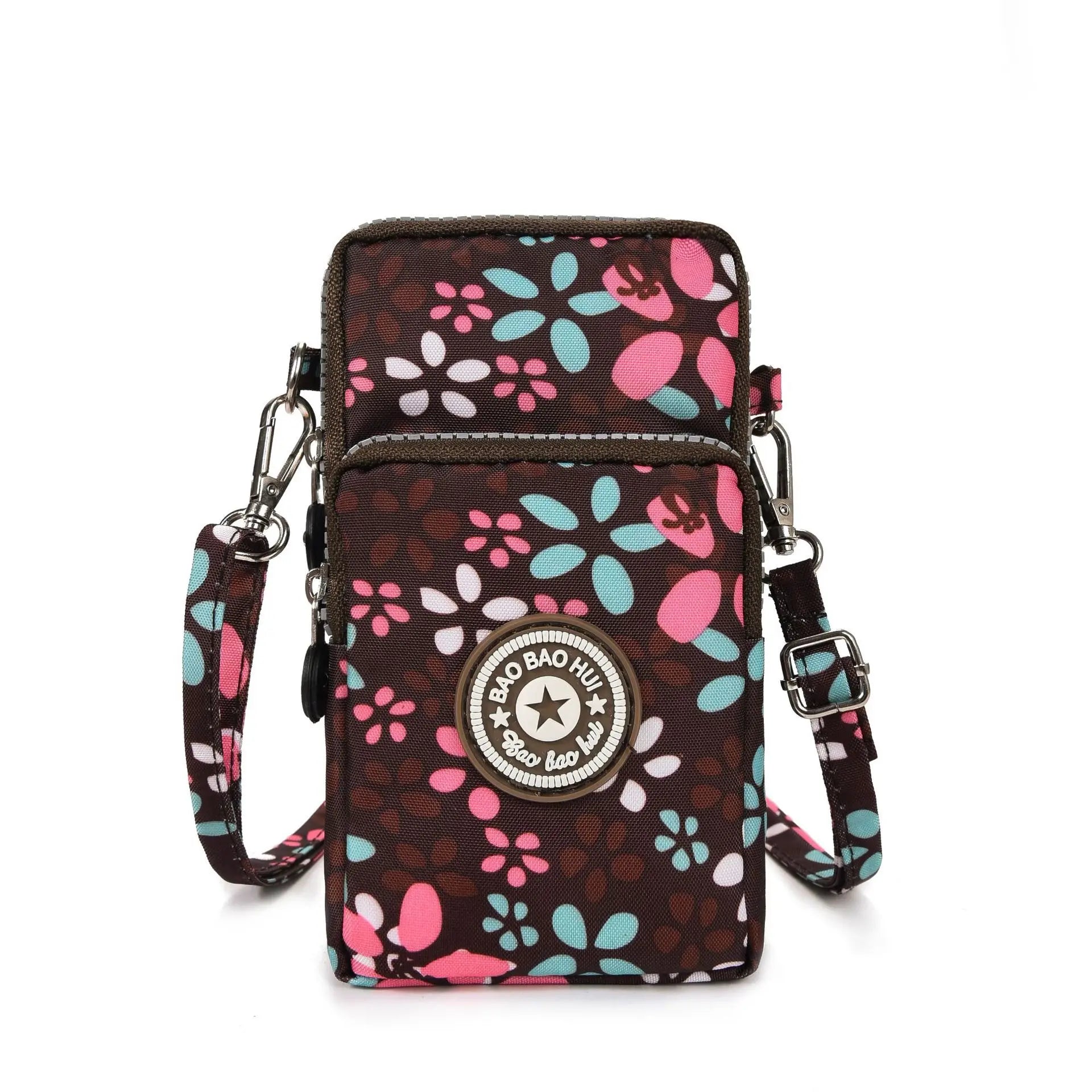 Sports Arm Bag, Women Mobile Phone Bag Running Messenger Purse Wallet, Women's Shoulder Cross Body Bags Multi Layer Zipper Pouch