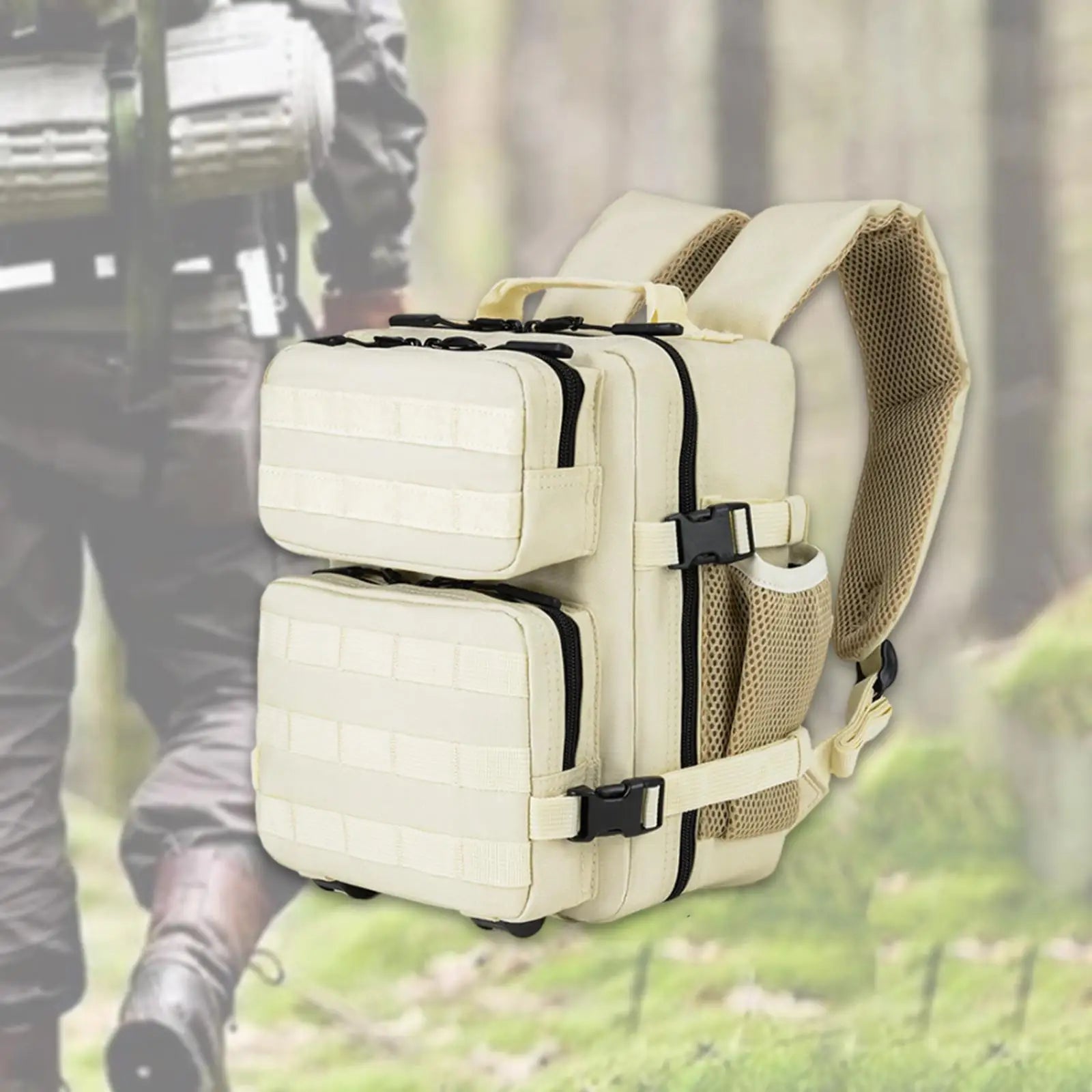 Camping Rucksack 9L Mountaineering Backpack Adjustable Strap Portable Gym Backpack for Sports Workout Travel Hiking Trekking