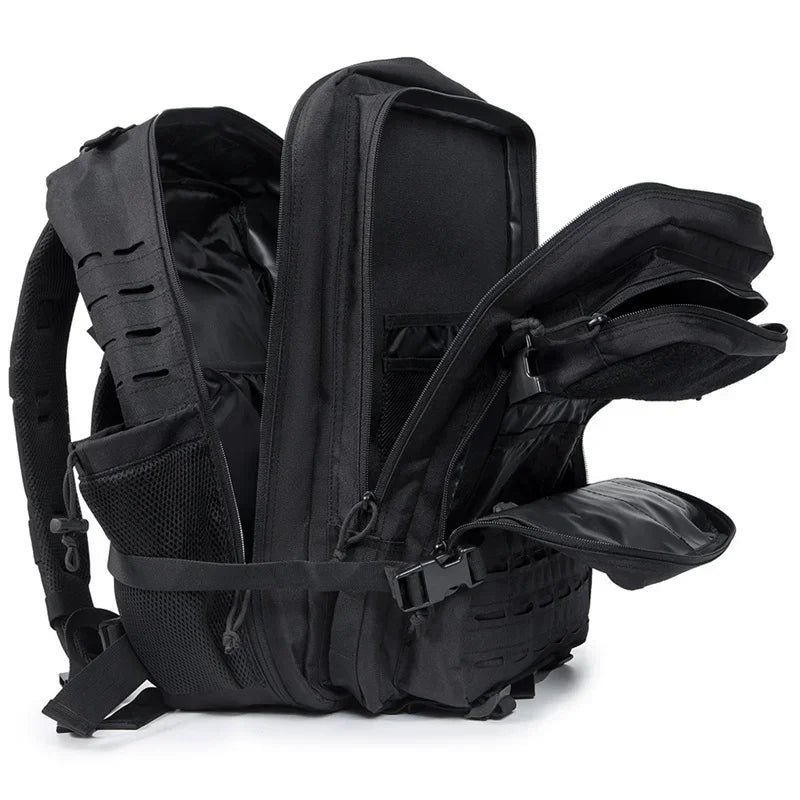 25L/45L Tactical Backpack for Women/men survival Laser Cut Molle Daypack Gym Rucksack School Bag with Dual Cup Holder back pack