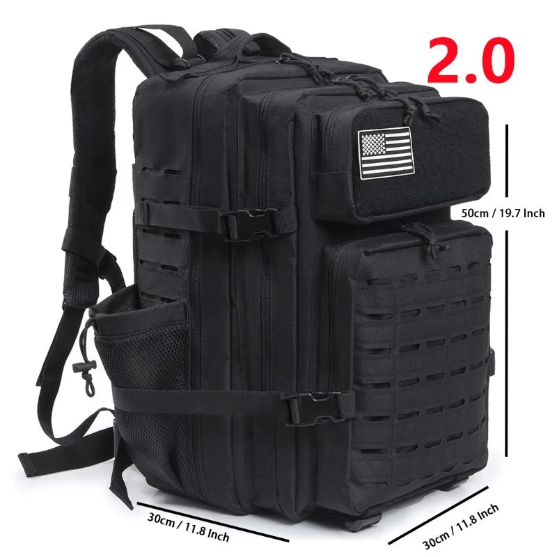 45L Tactical Backpack survival camping equipment back pack Outdoor Hiking Backpacks Witch Bottle Holder Rucksack bags for women
