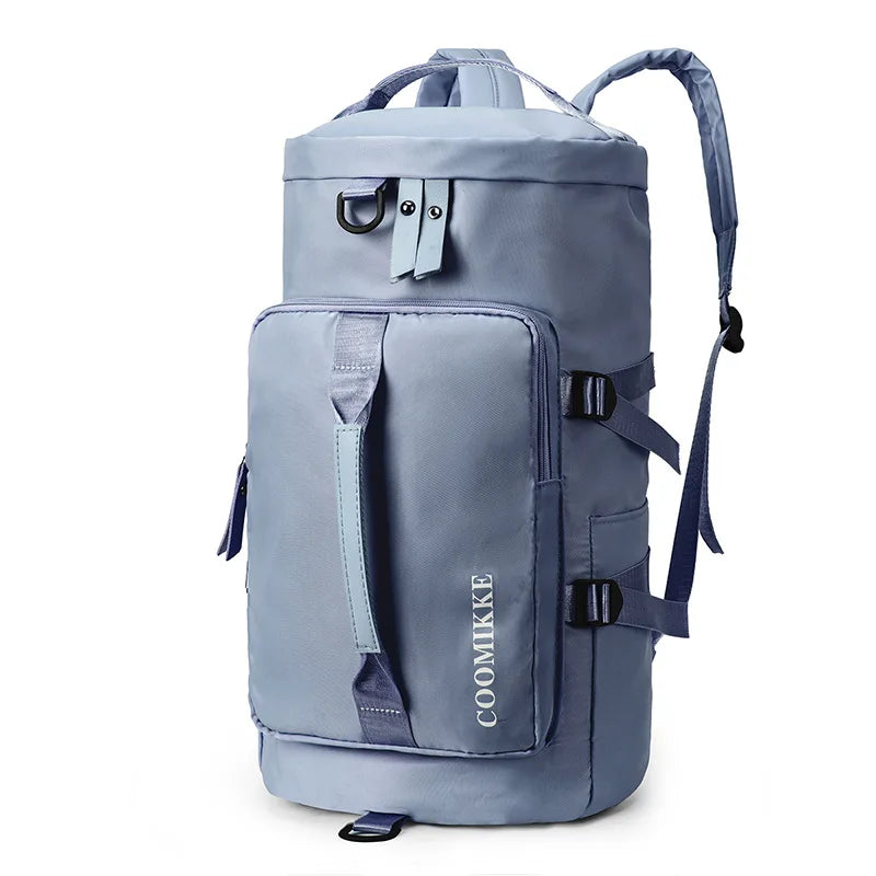 New fitness sport crossbody bag unisex backpack business trip large capacity short travel bag dry and wet separation luggage bag