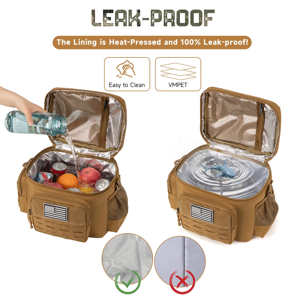 Tactical Thermal Cooler Bag picnic basket picnic cooler box camping lunch bag Outdoor Heavy Duty Lunch Box cooler insulated bags