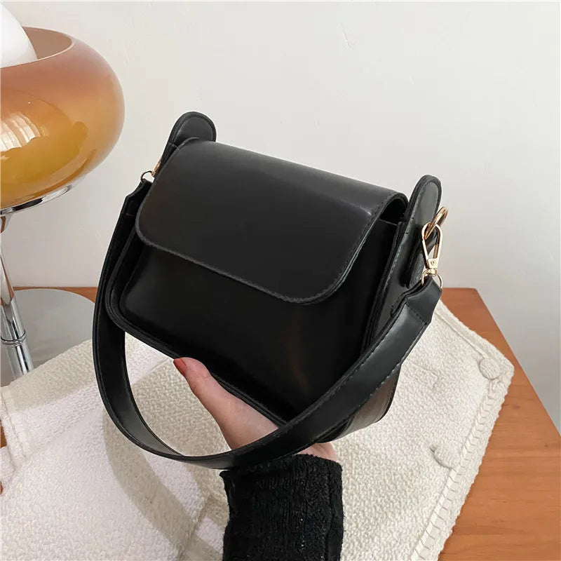 Trendy Fashion Flap Shoulder Bag For Women PU Leather Underarm Bags Designer Solid Color Armpit Handbag and Purse Girls Totes sa